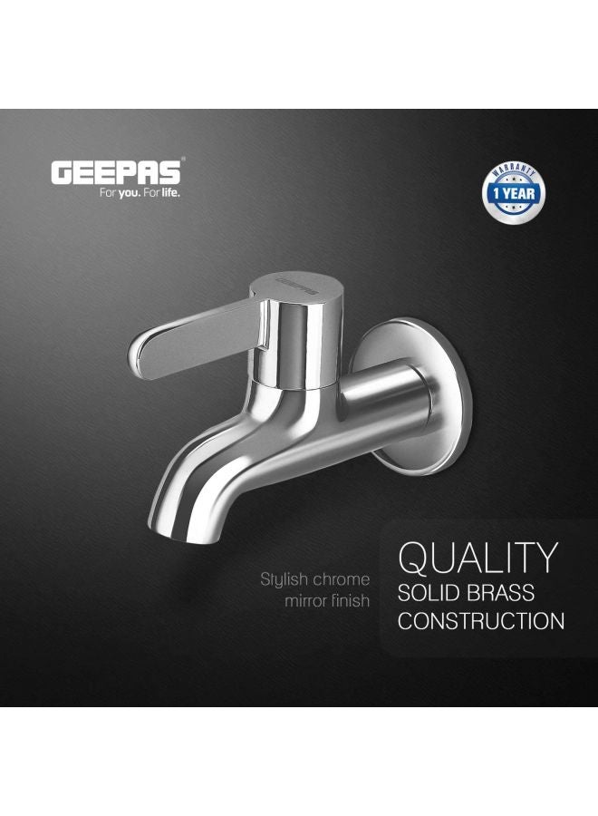 GEEPAS - Wall Mounted Bib Tap Silver - Image 1