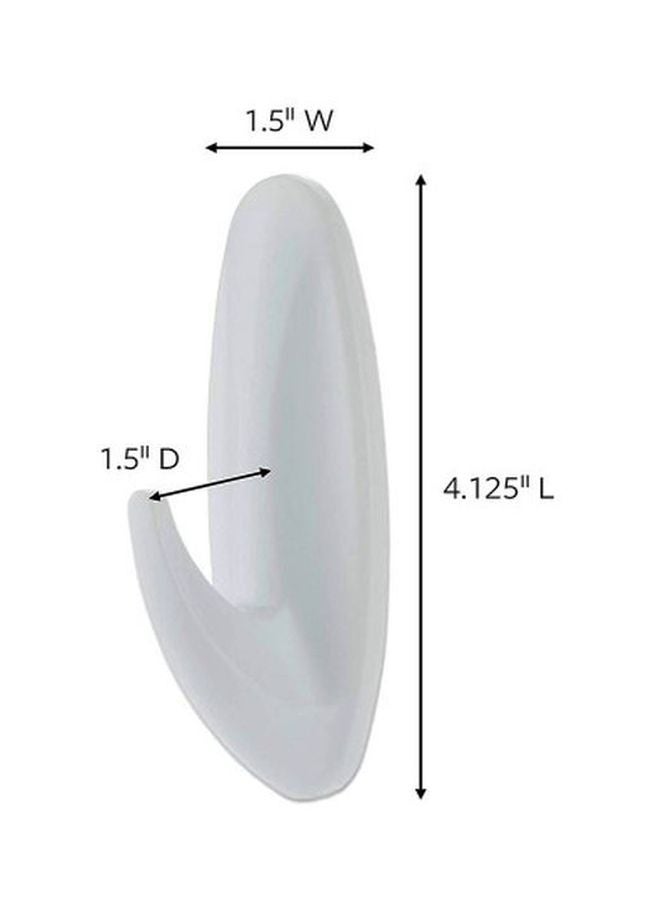 3M 2 Strips Large Designer Hook White - Image 2