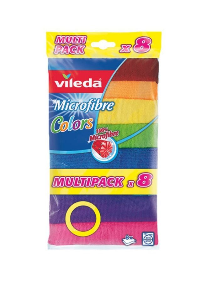 Vileda 8-Piece All Purpose Cleaning Cloth Set Multicolour - Image 2
