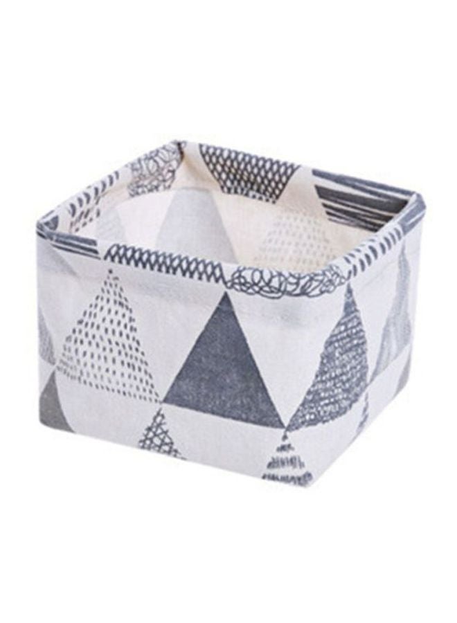 Beauenty Cute Printing Laundry Storage Basket White/Grey 12x12x8.5cm  - Image 1
