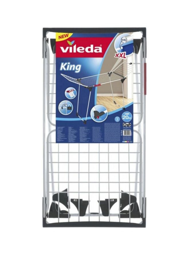 Vileda Winged Airer Folding Laundry Cloth Dryer Silver/Black XXLcm  - Image 2