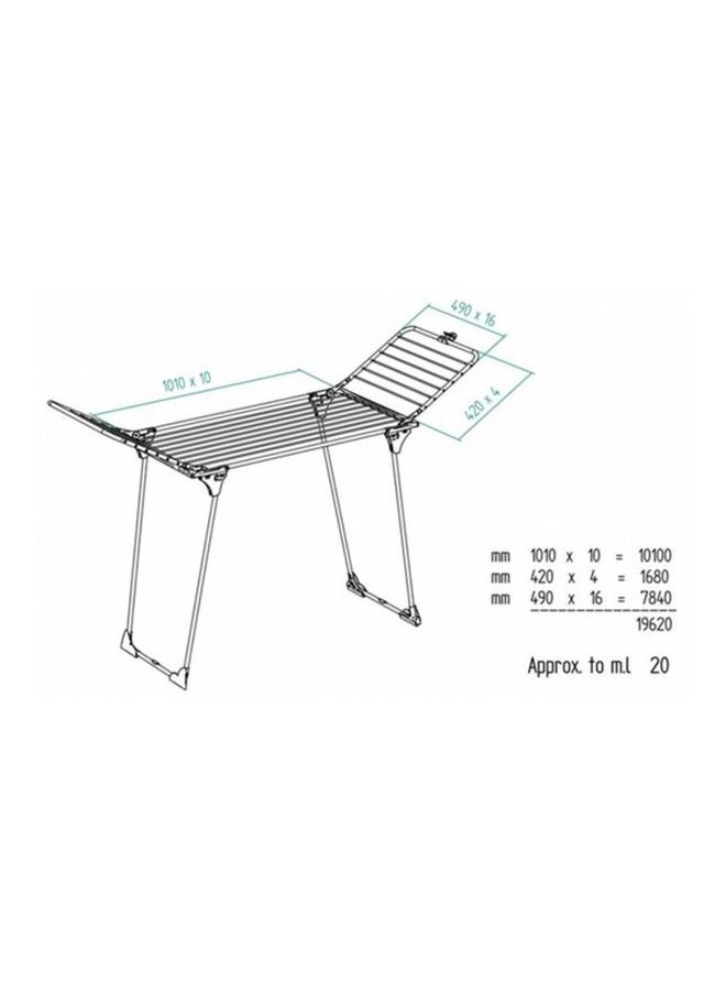 Vileda Winged Airer Folding Laundry Cloth Dryer Silver/Black XXLcm  - Image 5