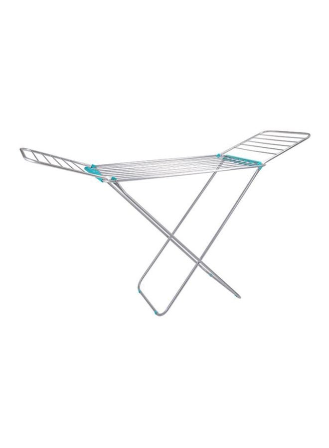 DELCASA Delcasa Large Folding Clothes Dryer Drying Space Laundry Washing Durable Metal Drying Rack Multifunctional Air Dryer Ideal For Indoor And Outdoor Dc1652 Silver/Blue 18meter  - Image 1