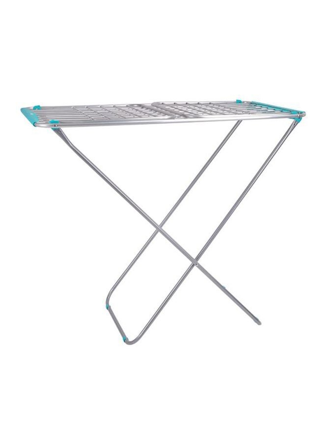 DELCASA Delcasa Large Folding Clothes Dryer Drying Space Laundry Washing Durable Metal Drying Rack Multifunctional Air Dryer Ideal For Indoor And Outdoor Dc1652 Silver/Blue 18meter  - Image 2
