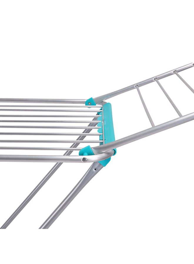 DELCASA Delcasa Large Folding Clothes Dryer Drying Space Laundry Washing Durable Metal Drying Rack Multifunctional Air Dryer Ideal For Indoor And Outdoor Dc1652 Silver/Blue 18meter  - Image 5