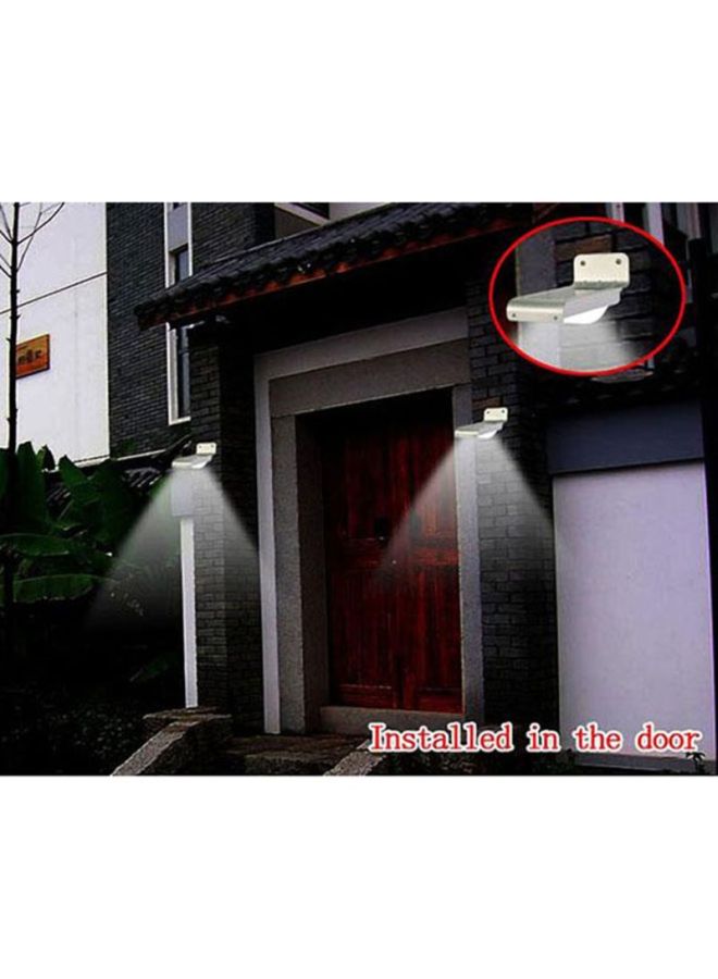 فوبيري كشاف يحتوي على 16 مصباح LED ويعمل بالطاقة الشمسية ومزود بجهاز استشعار للصوت، يثبت على الحائط فضي 132x92x76مم  - Image 5