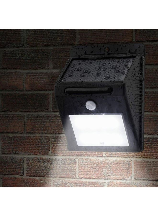 بيوينتي مصابيح جدارية مكونة من قطعتين يحتوي على 16 لمبة LED ومستشعر للحركة وتعمل بالطاقة الشمسية أبيض 10x12سم - Image 3