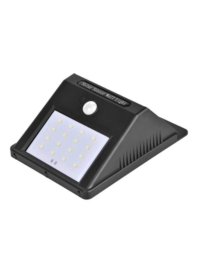 بيوينتي مصباح جداري LED يعمل بالطاقة الشمسية مزود بمستشعر يعمل بالأشعة تحت الحمراء أسود 10x18سم  - Image 2