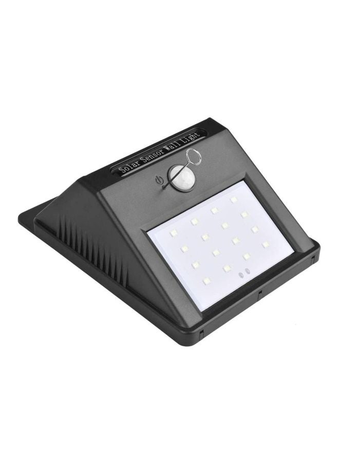 بيوينتي مصباح جداري LED يعمل بالطاقة الشمسية مزود بمستشعر يعمل بالأشعة تحت الحمراء أسود 10x18سم  - Image 3