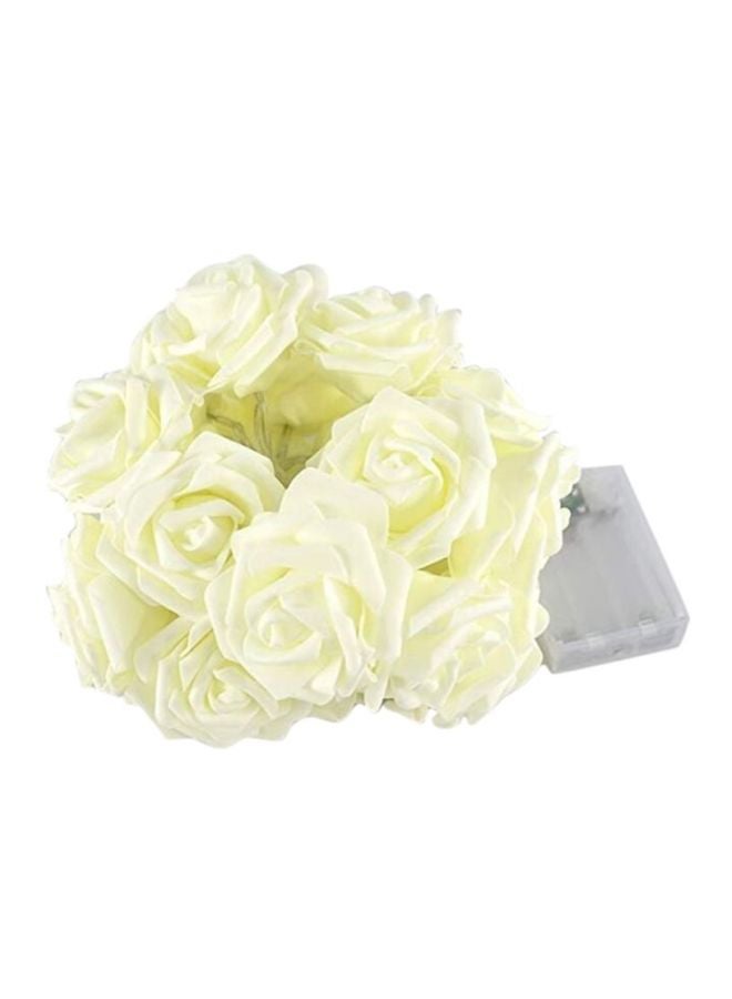 Beauenty LED Rose Flower Battery Operated String Light For Christmas Red/Blue/Yellow 9x17cm Red/Blue/Yellow 9x17cm - Image 1