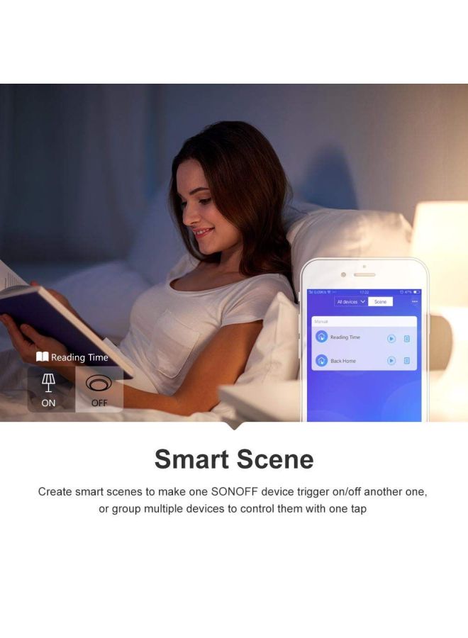 SONOFF 2-Piece Wi-Fi Smart Switch Set White/Black  - Image 4