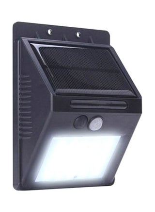 مصباح حائط بإضاءة LED يعمل بالطاقة الشمسية ومزود بجهاز استشعار للحركة سلبي يعمل بالأشعة تحت الحمراء أسود - v1616938356/N21476111A_1
