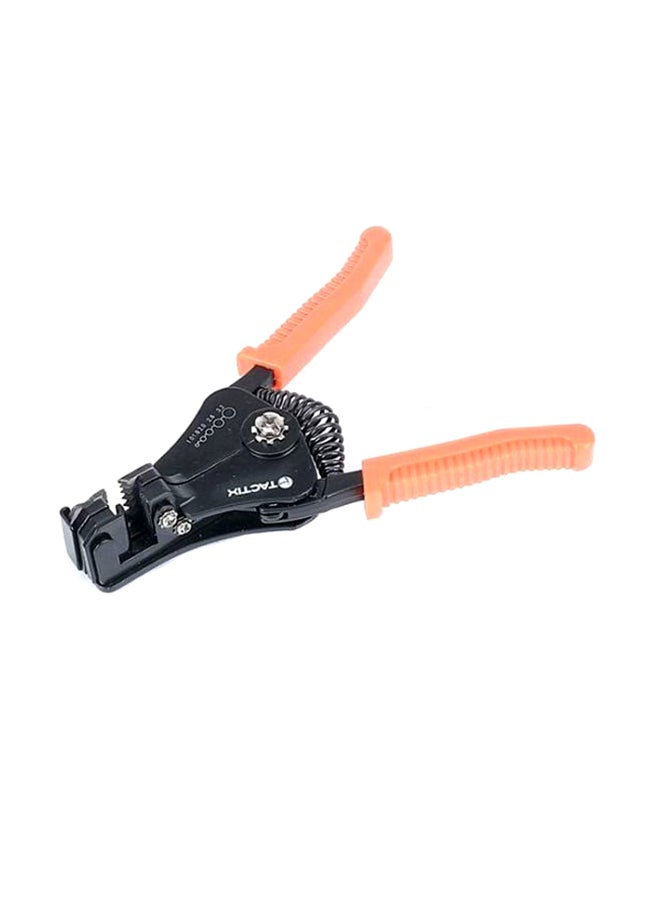 Tactix - Wire Cutter / Wire Stripper, Heavy Duty Cable Insulation Stripper For 1-3.2Mm Diameter Cable, With Automatic Clamping Action And Length Gauge- 400011 Black/Orange 10x24cm - Image 1