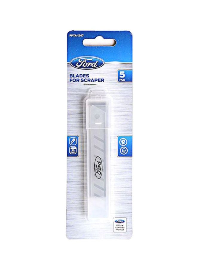 Ford 5-Piece Blades Set For Scraper Silver
