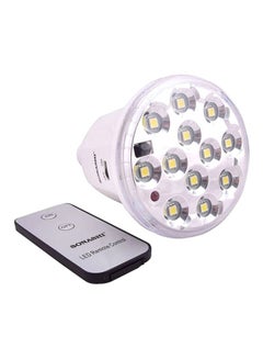 SONASHI Rechargeable LED Bulb  Super Bright LED Lights with Continuous Working of 25 Hours  Remote Control Bulb with Charge Indicator and Overcharge Protection  Bulbs SRB-121R White 16cm  - Image 1