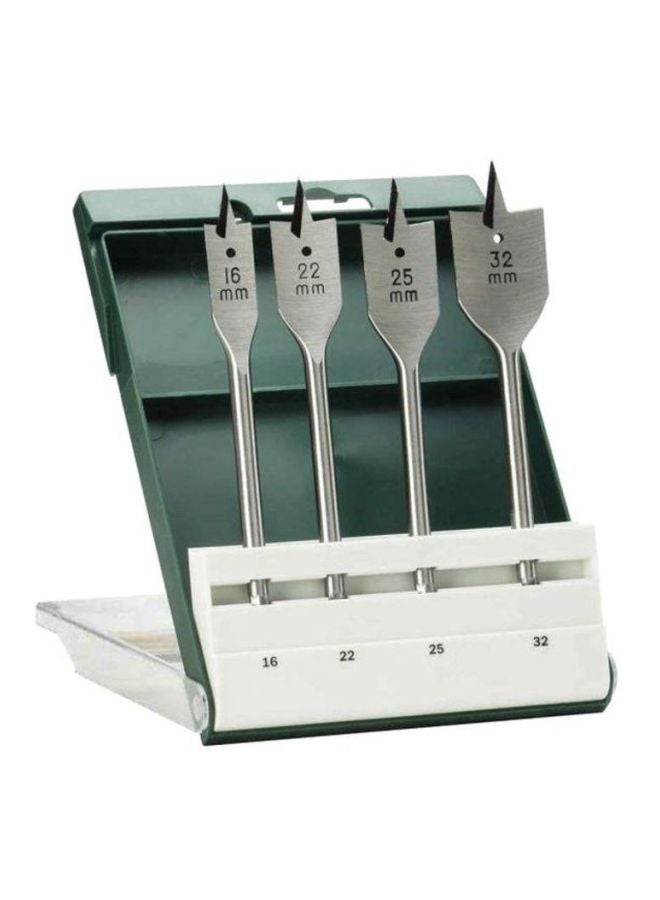 بوش طقم لقم مثقاب مسطحة مكون من 4 قطع فضي - Image 1