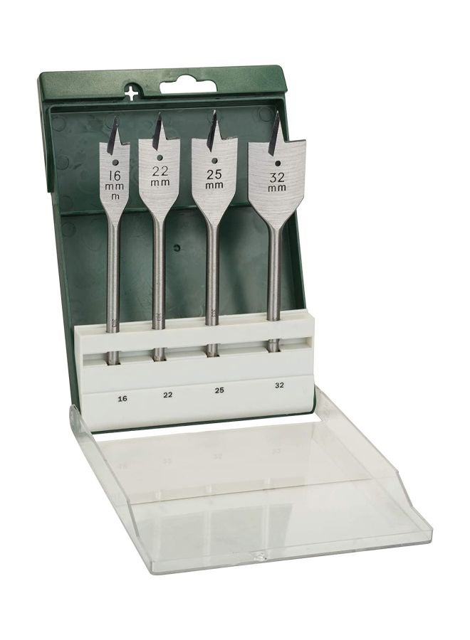 بوش طقم لقم مثقاب مسطحة مكون من 4 قطع فضي - Image 3