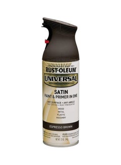 RUST-OLEUM Universal Satin Paint And Primer In One Spray Espresso Brown  - Image 1