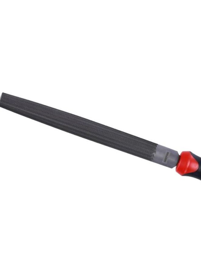 8" Half Round File | With High-quality steel |Cut Mill File | Ergonomic Grip, Rubber Handle, Finder Hand File for Deburring and Removing Material - Ideal for Wood, Metal, Plastic Black/Red/Silver 8inch - v1616938382/N38902040A_3