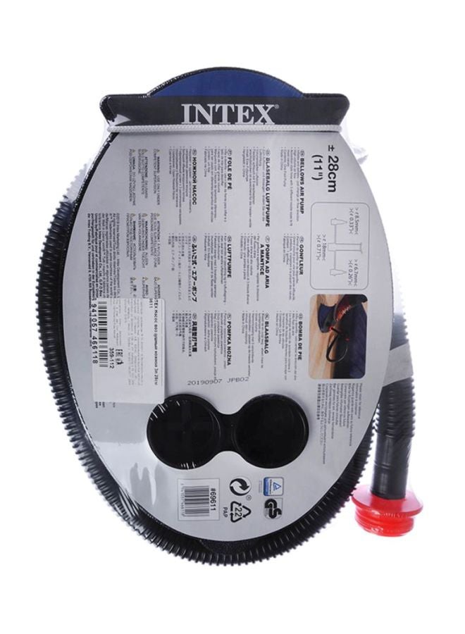 INTEX - Foot Air Pump Black/Blue 11"inch - Image 1