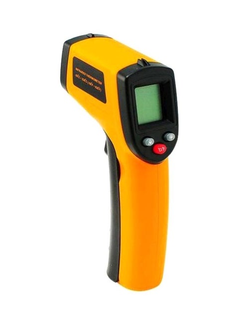 Digital Non Contact IR Infrared Gun Thermometer Yellow/Black 6x12x3cm