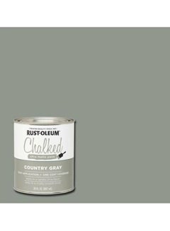 RUST-OLEUM Chalked Ultra Matte Paint Country Grey 887ml  - Image 2