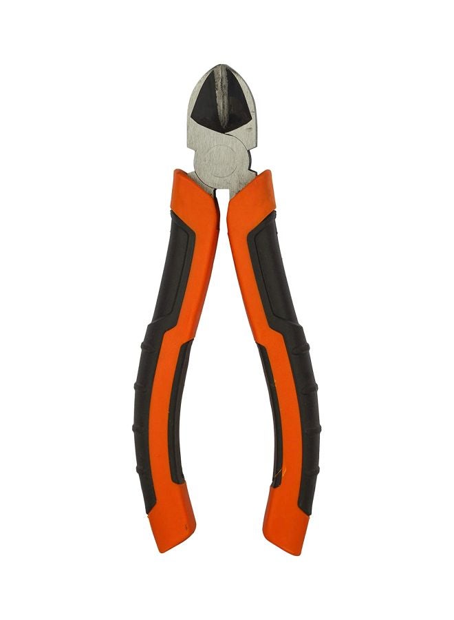 BLACK+DECKER - Steel Diagonal Cutting Pliers, Orange, 160 mm, Bdht81584 Orange/Black/Silver 160mm - Image 1