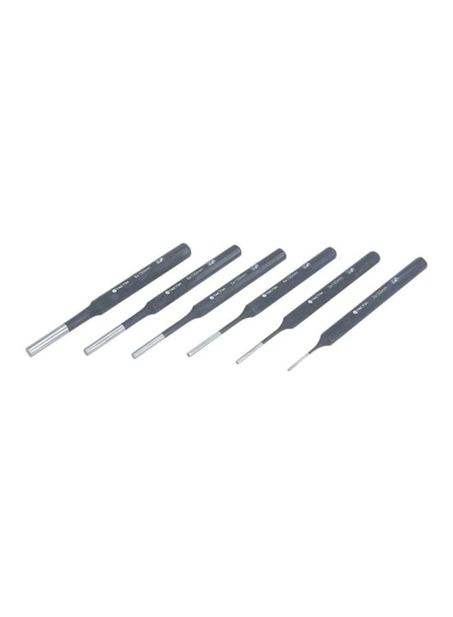 Tactix - 6-Piece Pin Punch Set - Non-Marring, Drop Forged Steel, Tuv/Gs Certified 2-8Mm Sizes For Gunsmithing, Woodwork, Automotive, Metalworking- 230011 Black - Image 1