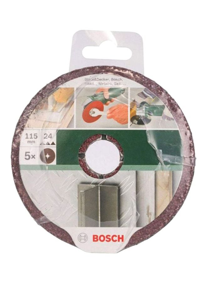BOSCH 5-Piece Fiber Sanding Disc Set Brown  - Image 2