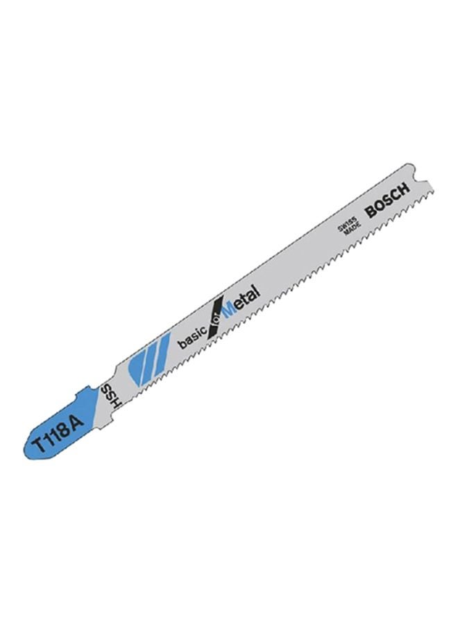 بوش شفرة على شكل منشار فضي / أزرق 0.3x3.625x0.04بوصة