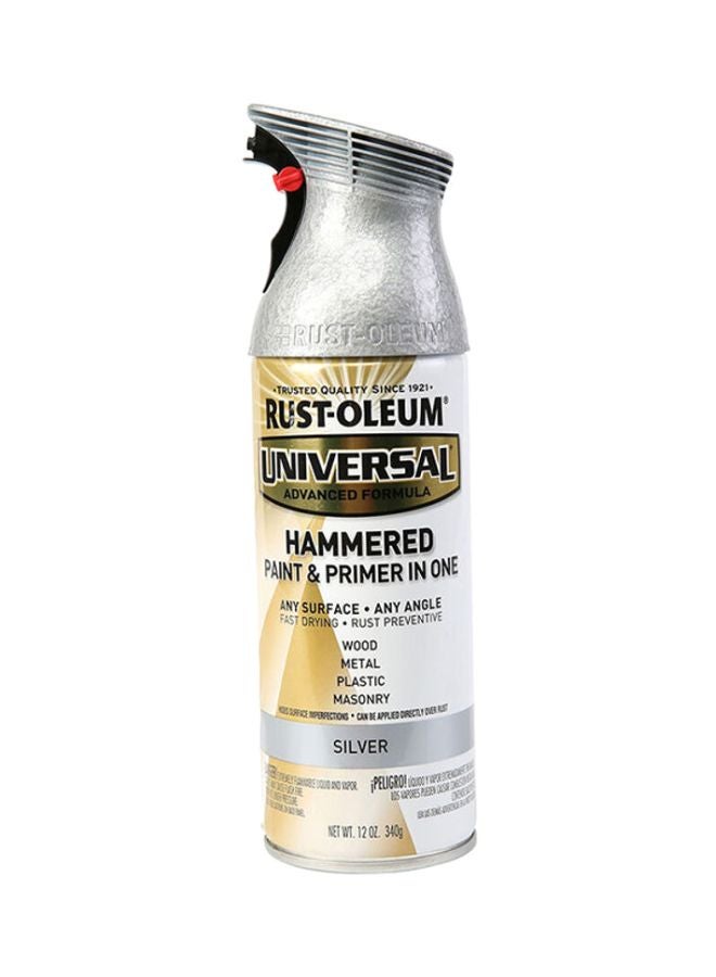 RUST-OLEUM Universal Formula Hammered Spray Paint Silver