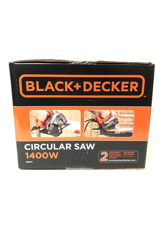 BLACK+DECKER - Sierra Circular Saw - CS1004-B5 Orange/Silver/Black 33.8x25.6x24cm - Image 1