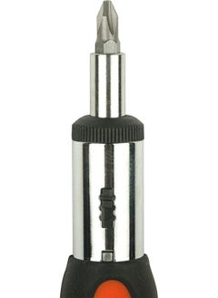 BLACK+DECKER 10 Pieces Bimaterial Steel Multibit Ratcheting Screwdriver with Bits, Orange/Black - BDHT68127, 2 Years Warranty Black/Orange  - Image 5