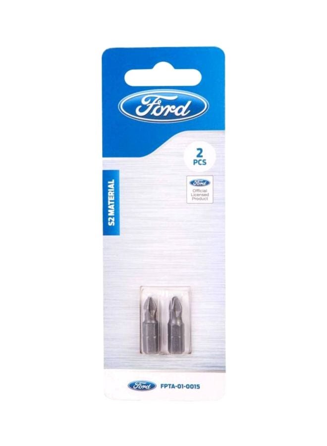 Ford 2-Piece S2 Screw Driving Bits Set Silver - Image 3