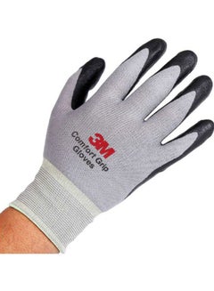 3M Pair Of Comfort Grip Working Gloves Grey/Black  - Image 4