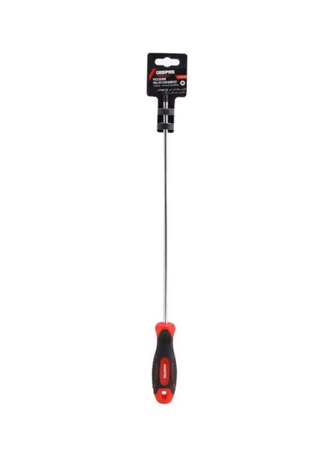 GEEPAS Professional Precision Screwdriver Black/Red/Silver 2x300mm  - Image 2