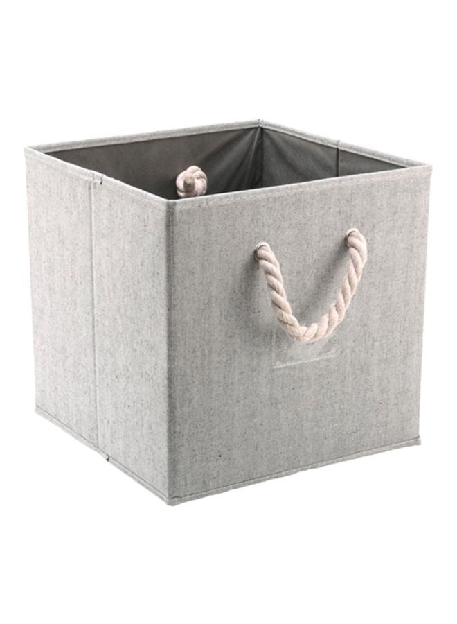 شاربدو صندوق للتخزين رمادي / أبيض 33x33x33سم