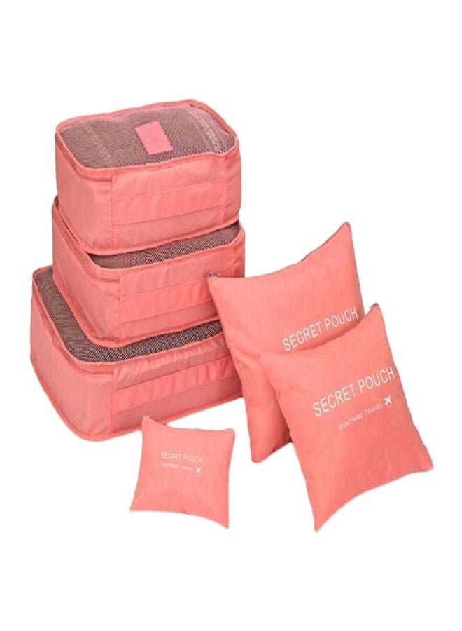 شاربدو مجموعة أدوات التنظيم للتخزين، 6 قطع وردي - Image 1