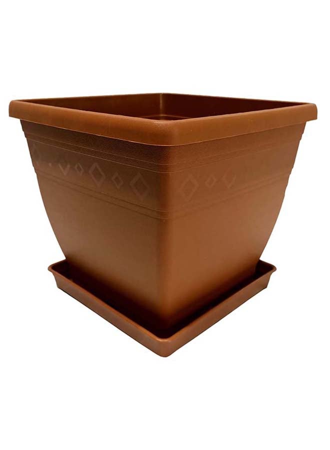 DESCH PLANTPAK Sonja Plastic Pot Color Set of 2 Terracotta 19cm - Image 2