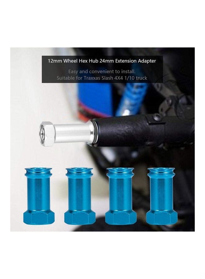 4-Piece Aluminum Alloy 24mm Hex Hub Extension Adapter Set  - Image 1