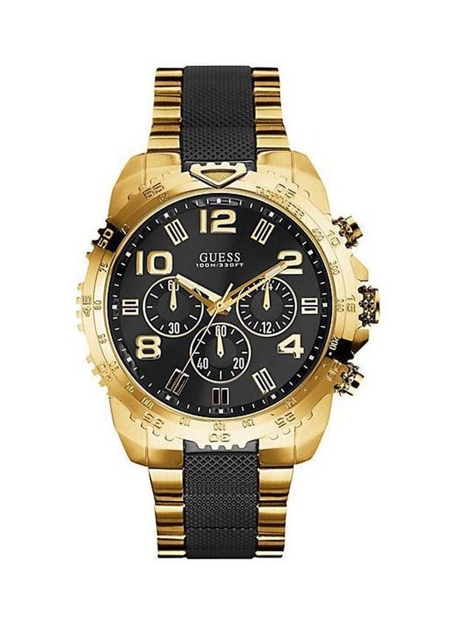 جس ساعة يد كاجوال بسوار من الاستانلس ستيل للرجال