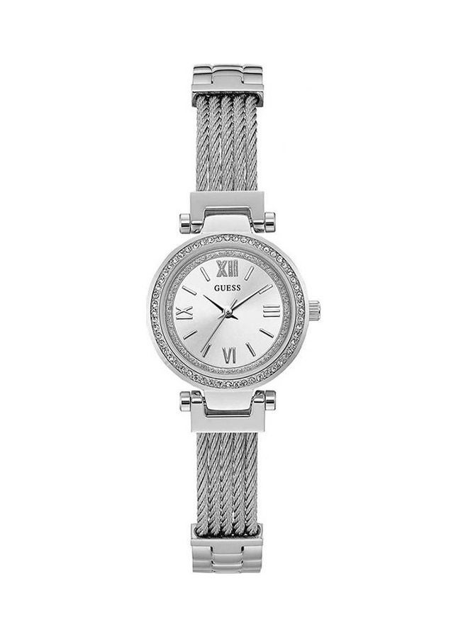 جس ساعة يد كاجوال بسوار من الاستانلس ستيل للنساء