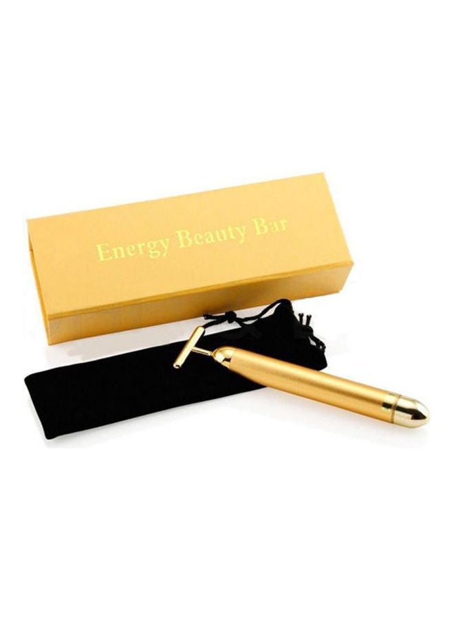 Generic Energy Beauty Bar Rod Thin Face Vibration Massage Stick Gold 120grams - Image 1