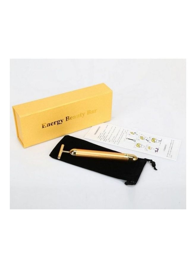 Generic Energy Beauty Bar Rod Thin Face Vibration Massage Stick Gold 120grams - Image 2