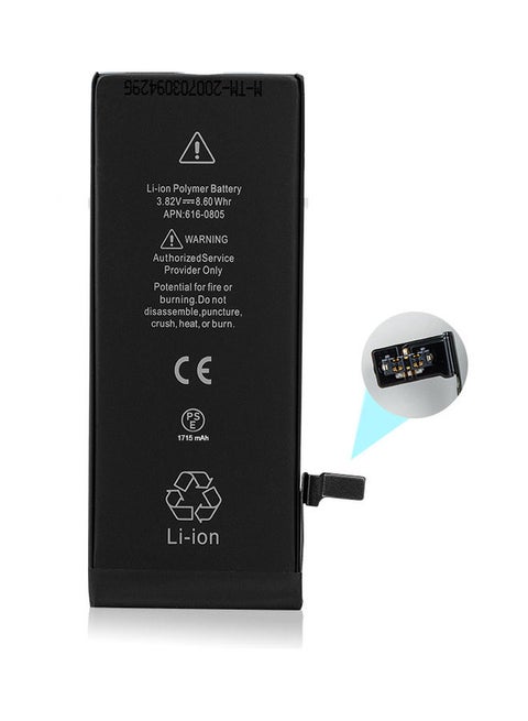 1715.0 mAh Replacement Battery For Apple iPhone 6S Black