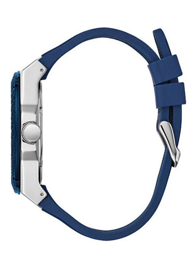 جس ساعة كاجوال بسوارٍ من المطاط للرجال - Image 3