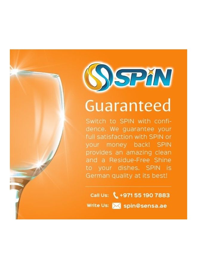 Spin - 56-Piece Dishwasher Tablets Orange 1120grams - Image 1