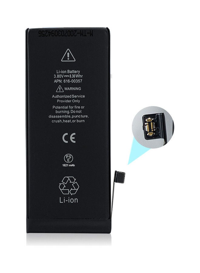 Captaintech 1821.0 mAh Replacement Battery For Apple iPhone 8 Black - Image 1