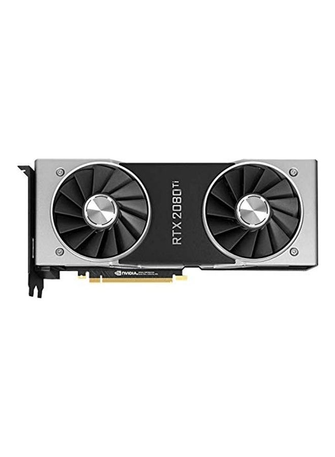 Nvidia GeForce RTX 2080 Ti Founders Edition Graphic Card - Renewed Black/Silver 