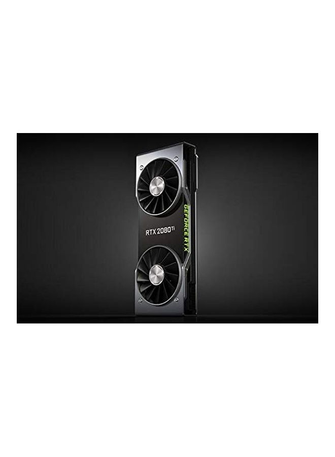 إنفيديا - بطاقة رسومات جيفورس  RTX 2080 Ti - إصدار المؤسسين أسود/فضي - Image 1